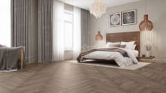 Каменно-полимерный ламинат SPC Alpine Floor Light Parquet ECO 13-7 Дуб Насыщенный замок 4V-Groove фаска 600х125х4 мм 43 класс упаковка 1.95 м2 16 кг