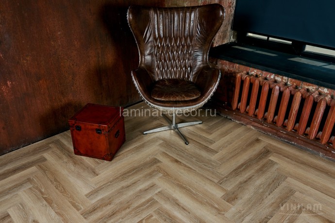 Заказать Виниловый ламинат замковый Vinilam Parquet Herringbone IS11166 паркет классический 6,5 мм (интегрированная подложка)