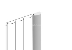 Финишный молдинг 22,5х12 мм Hiwood LF135B NP белый 2,7м