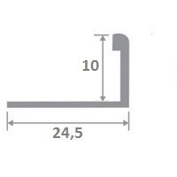 Латунный L-профиль ЛПО-Г10 2,7 м