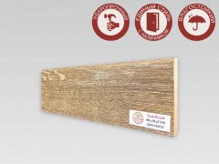 Напольный плинтус МДФ Teckwood цветной Дуб Кокос 80х10х2150 мм