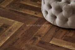 Виниловый ламинат замковый Vinilam Parquet Herringbone IS11177 паркет версальский 6,5 мм (интегрированная подложка)