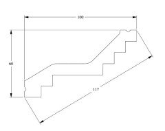 Потолочный плинтус Orac Decor Purotouch C400 2 м