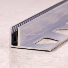 Алюминиевая база для Т-профиля ПТО-12 с резиновой вставкой 2,7 м