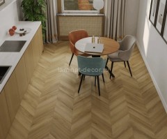 Каменно-полимерный ламинат SPC Alpine Floor Tulesna Art Chevron 1011-8 Fortuna 34 класс 600х127х5 мм замок 4V-Groove крашенная фаска упаковка 1.676 м2