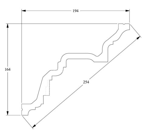 Заказать Потолочный плинтус Orac Decor Purotouch C422 2 м 