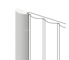 Финишный молдинг 26,8х12 мм Hiwood LF137B NP белый 2,7м