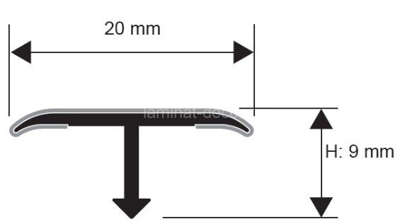 Заказать Латунный Т-профиль для плитки и стен Progress PCROS 209 латунь шлифованная 2,7 мм 