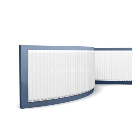 Заказать Декоративная стеновая панель гибкая Orac Decor 3D W214F белый полиуретан 200x40x1.5 см 