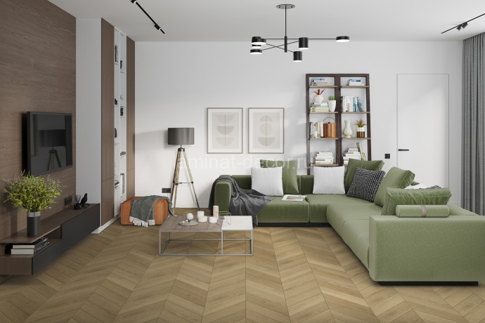 Заказать Кварцвиниловая плитка Damy Floor Chevron LVT Сен-Клу DF10-Ch-LVT 600х127х2.5 мм 40 шт-3.048 м2 43 класс 