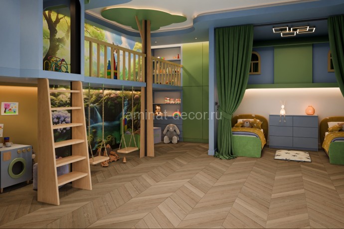 Заказать Кварцвиниловая плитка Damy Floor Chevron LVT Сен-Клу DF10-Ch-LVT 600х127х2.5 мм 40 шт-3.048 м2 43 класс 