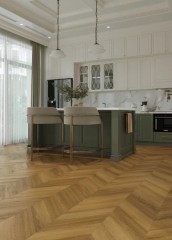 Каменно-полимерный ламинат SPC Alpine Floor Tulesna Art Chevron 1011-9 Fresco 34 класс 600х127х5 мм замок 4V-Groove крашенная фаска упаковка 1.676 м2