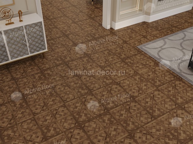 Заказать Каменно-полимерный ламинат SPC Alpine Floor PARQUET SIROCCO ECO 25-3 Елисейские поля замок микро фаска 595х595х6х6 мм упаковка 1.7701 м2 22 кг 