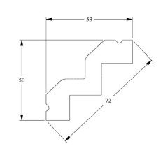 Потолочный плинтус Orac Decor Purotouch C602 2 м