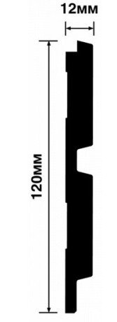 Заказать Стеновая панель 120х12 мм Hiwood LV123N NP белый 2,7м 