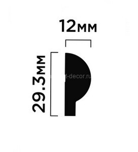 Заказать Финишный молдинг 29,3х12 мм Hiwood LF135A NP белый 2,7м 
