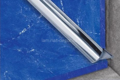 Латунный уголок внутренний закладной Progress PIKLOC 045 латунь хромированная 2,7 м