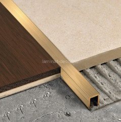 Латунный П-профиль 10х10 ЛП-10х10 браш 2,7 м