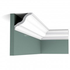 Декоративный потолочный плинтус Orac Decor DUROFOAM CB503N 92х82 мм белый экструдированный легкий полимер 200 см
