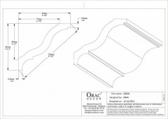Декоративный потолочный плинтус Orac Decor DUROFOAM CB503N 92х82 мм белый экструдированный легкий полимер 200 см