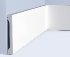 Напольный плинтус 150х20 мм Hiwood B150V1 белый 2 м