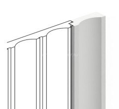 Финишный молдинг 35,5х12 мм Hiwood LF138B NP белый 2,7м