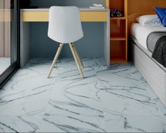 Клеевая плитка LVT Art East Art Tile Hit S АТS 764 Мрамор Каррара Бьянко 457.20 х 457.20 мм 42 класс упаковка 3.344 м2