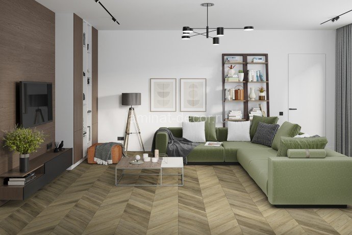 Заказать Кварцвиниловая плитка Damy Floor Chevron LVT Амбуаз DF06-Ch-LVT 600х127х2.5 мм 40 шт-3.048 м2 43 класс 
