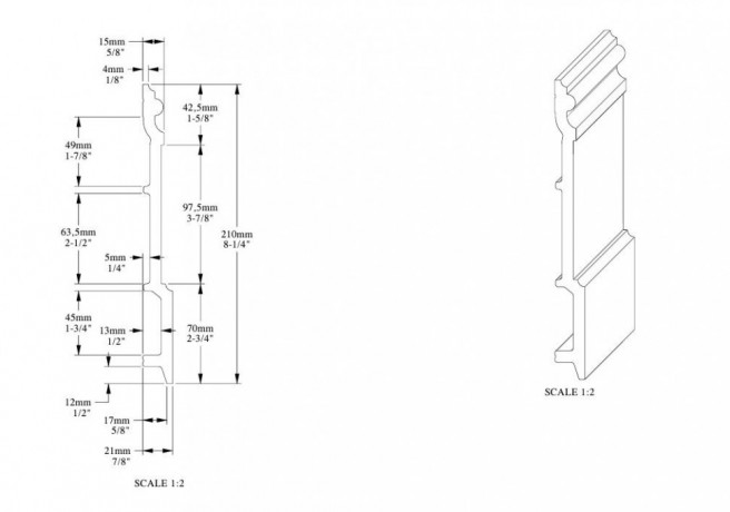 Заказать Напольный плинтус 21х210 мм Orac Decor Duropolymer SX191 2 м