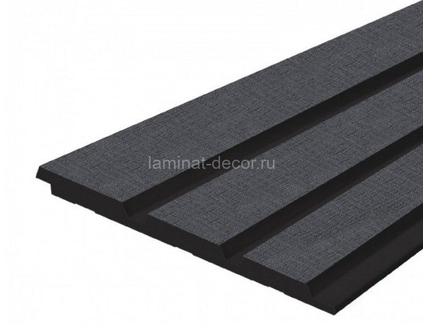 Заказать Стеновая панель 120х12 мм Hiwood LV124 BK114K черный 2,7м 