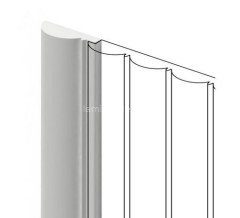 Финишный молдинг 35,6х12 мм Hiwood LF137A NP белый 2,7м