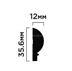 Заказать Финишный молдинг 35,6х12 мм Hiwood LF137A NP белый 2,7м 