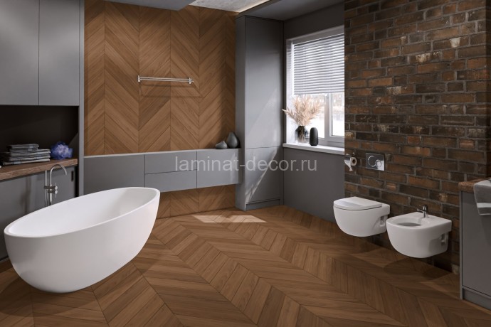 Заказать Кварцвиниловая плитка Damy Floor Chevron LVT Блуа DF08-Ch-LVT 600х127х2.5 мм 40 шт-3.048 м2 43 класс 