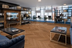 Кварцвиниловая плитка Damy Floor Chevron LVT Блуа DF08-Ch-LVT 600х127х2.5 мм 40 шт-3.048 м2 43 класс