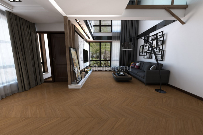 Заказать Кварцвиниловая плитка Damy Floor Chevron LVT Блуа DF08-Ch-LVT 600х127х2.5 мм 40 шт-3.048 м2 43 класс 