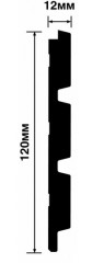 Стеновая панель 120х12 мм Hiwood LV124 BR416 под дерево 2,7м