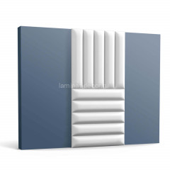 Декоративная стеновая панель Orac Decor 3D W218 белый полиуретан 200x25x2.3 см