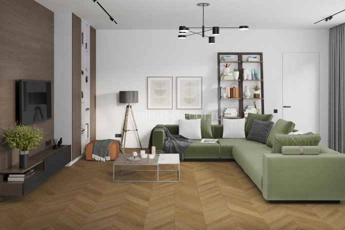 Заказать Кварцвиниловая плитка Damy Floor Chevron LVT Монсоро DF09-Ch-LVT 600х127х2.5 мм 40 шт-3.048 м2 43 класс 