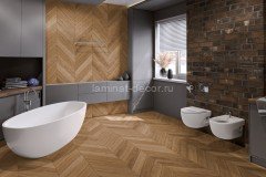 Кварцвиниловая плитка Damy Floor Chevron LVT Монсоро DF09-Ch-LVT 600х127х2.5 мм 40 шт-3.048 м2 43 класс