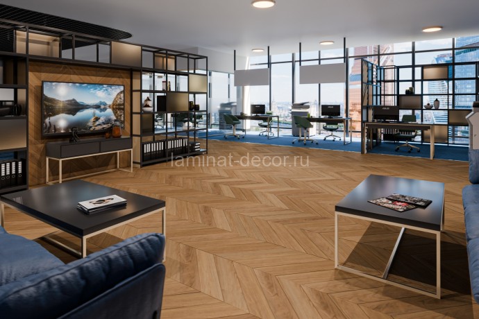 Заказать Кварцвиниловая плитка Damy Floor Chevron LVT Монсоро DF09-Ch-LVT 600х127х2.5 мм 40 шт-3.048 м2 43 класс 