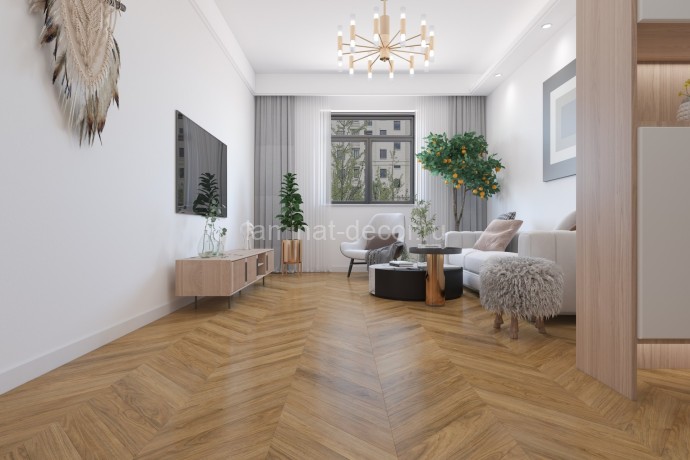 Заказать Кварцвиниловая плитка Damy Floor Chevron LVT Монсоро DF09-Ch-LVT 600х127х2.5 мм 40 шт-3.048 м2 43 класс 
