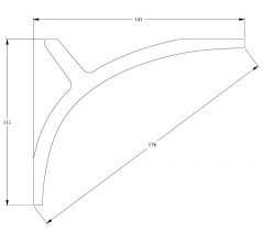 Потолочный плинтус Orac Decor Purotouch C991 2 м