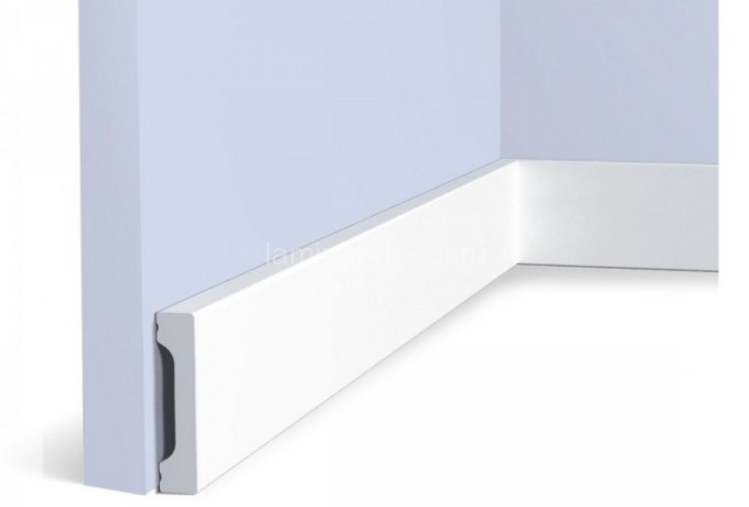 Заказать Напольный плинтус 55х12 мм Hiwood B55V1 белый 2м