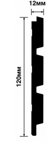 Заказать Стеновая панель 120х12 мм Hiwood LV124 BR490 под дерево 2,7м 