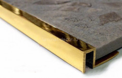 Латунный П-профиль закладной 10х10 ЛПО-П10х10 полированный 2,7 м