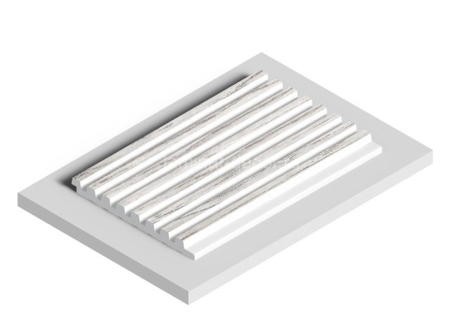 Заказать Отделочная панель стеновая HiWood LV129 GR24N 12х120 мм под дерево 2,7 м 