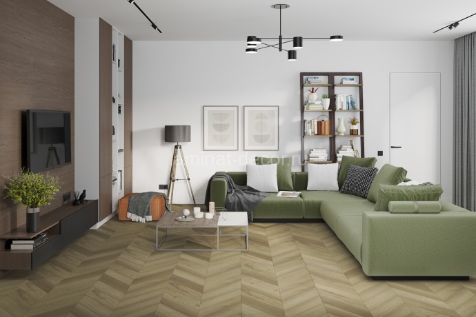 Заказать Кварцвиниловая плитка Damy Floor Chevron LVT Сен-Жермен DF05-Ch-LVT 600х127х2.5 мм 40 шт-3.048 м2 43 класс 