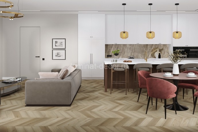 Заказать Кварцвиниловая плитка Damy Floor Chevron LVT Сен-Жермен DF05-Ch-LVT 600х127х2.5 мм 40 шт-3.048 м2 43 класс 