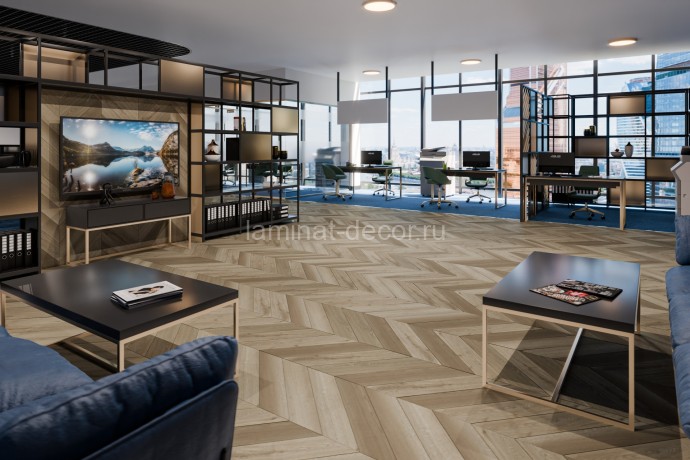 Заказать Кварцвиниловая плитка Damy Floor Chevron LVT Сен-Жермен DF05-Ch-LVT 600х127х2.5 мм 40 шт-3.048 м2 43 класс 