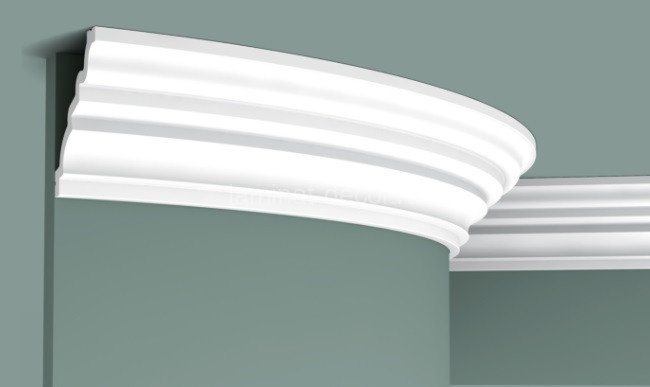Заказать Потолочный плинтус гибкий 90х105 мм Orac Decor Purotouch C326F 2 м 